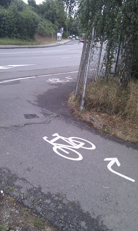 Radweg Kleingärten Olewig